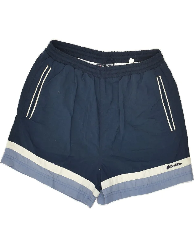 LOTTO Boys Sport Shorts 15-16 Years 3XL Blue Colourblock Nylon