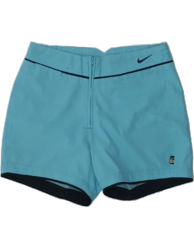 NIKE Boys Casual Shorts 7-8 Years W26  Blue Polyester