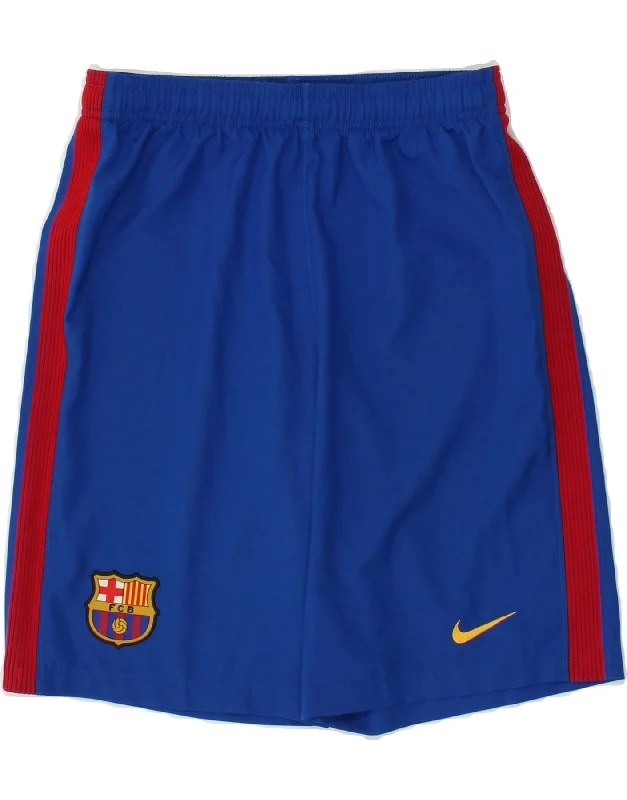 NIKE Boys Dri Fit Sport Shorts 13-14 Years XL  Blue Polyester