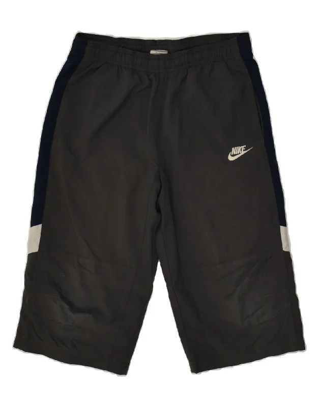 NIKE Boys Graphic Bermuda Sport Shorts 10-11 Years Medium Grey