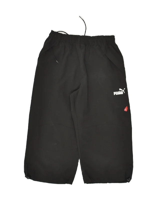 PUMA Boys Bermuda Sport Shorts 9-10 Years Black Polyester