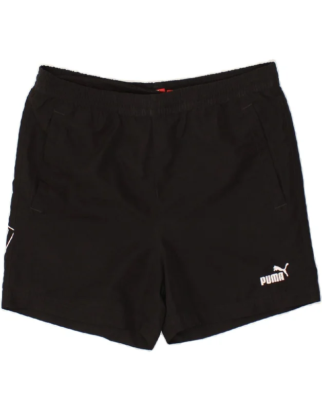 PUMA Boys Graphic Sport Shorts 15-16 Years Black