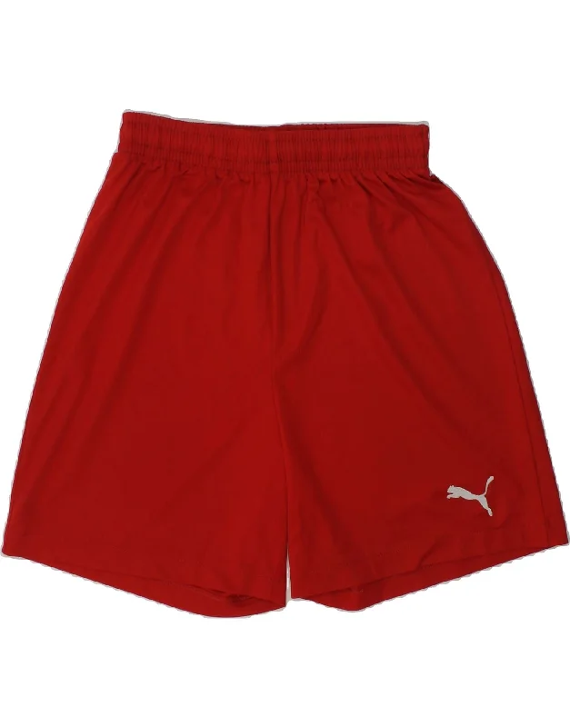 PUMA Boys Sport Shorts 11-12 Years Red Polyester