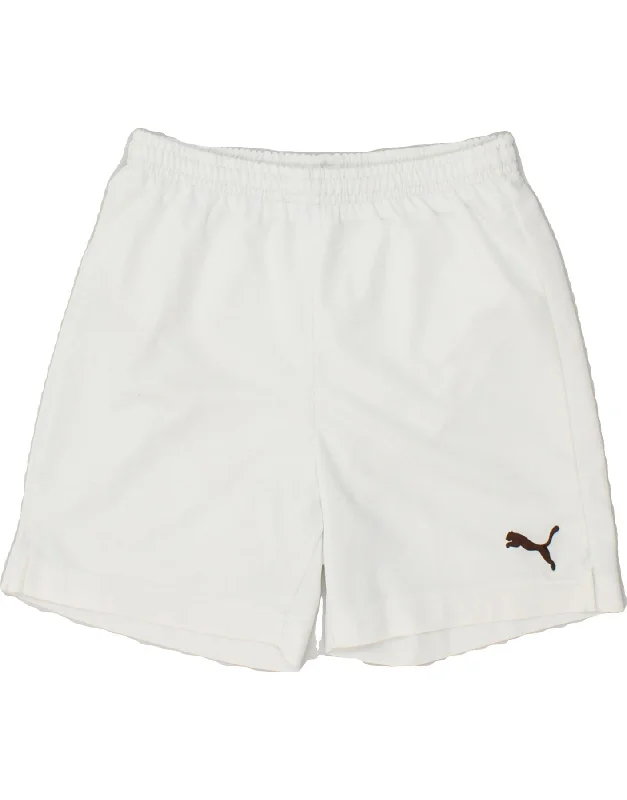 PUMA Boys Sport Shorts 11-12 Years White