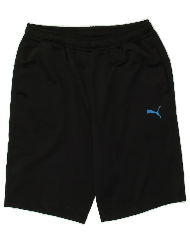 PUMA Boys Sport Shorts 13-14 Years Black Polyester