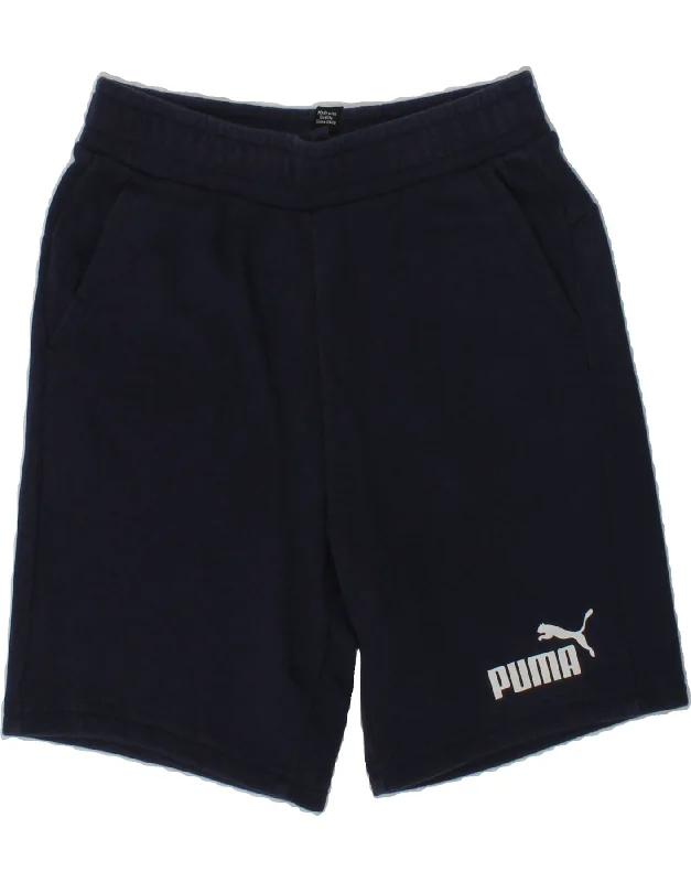 PUMA Boys Sport Shorts 7-8 Years Navy Blue