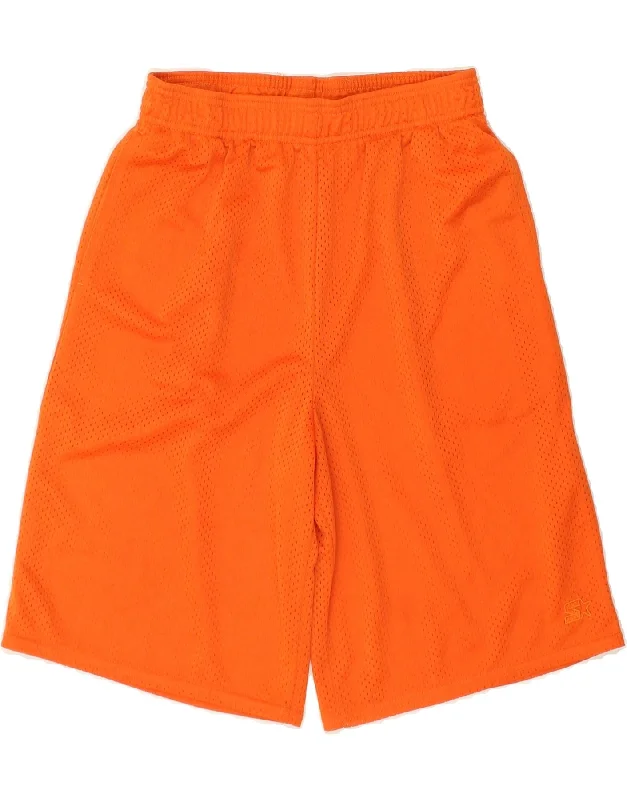 STARTER Boys Sport Shorts 14-15 Years XL Orange Polyester