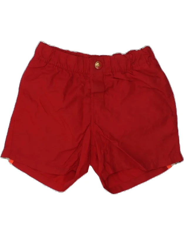 SUNDEK Boys Sport Shorts 5-6 Years Red Nylon